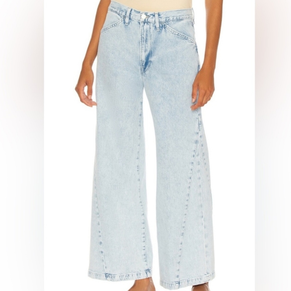 EUC Frame Size 32 Le Baggy Palazzo Wide Leg Jeans!!